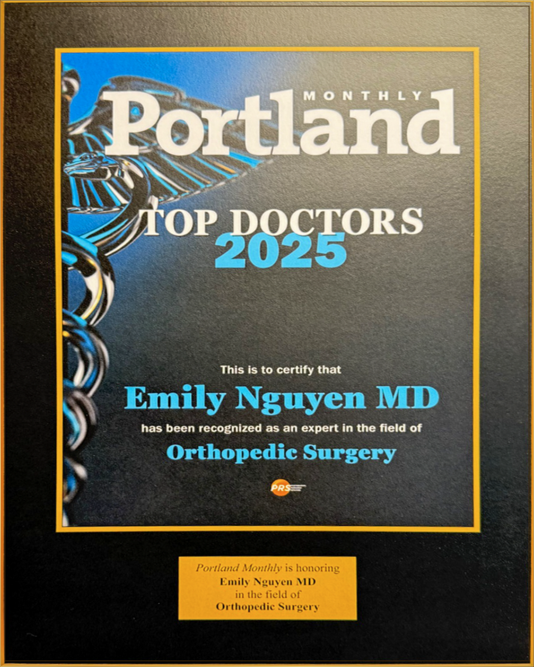 Emily Nguyen MD, Portland Monthly 2025 Top Doctors, Orthopedic Surgery